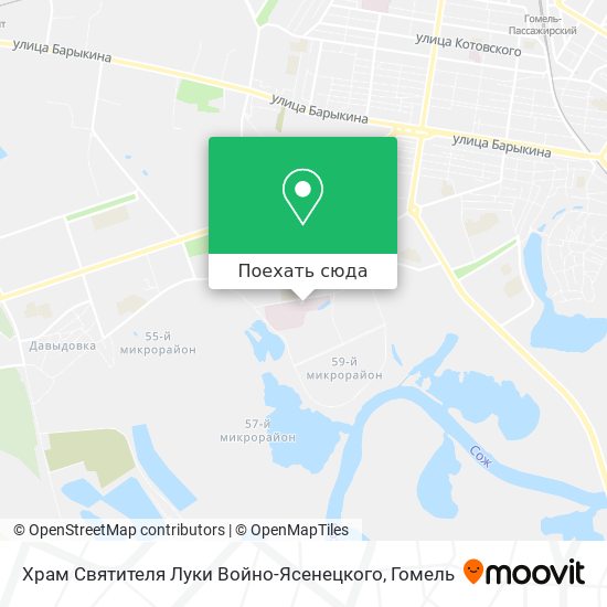 Карта Храм Святителя Луки Войно-Ясенецкого