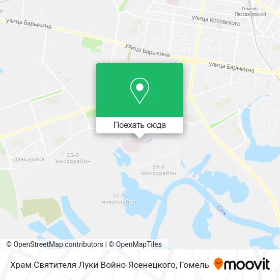 Карта Храм Святителя Луки Войно-Ясенецкого
