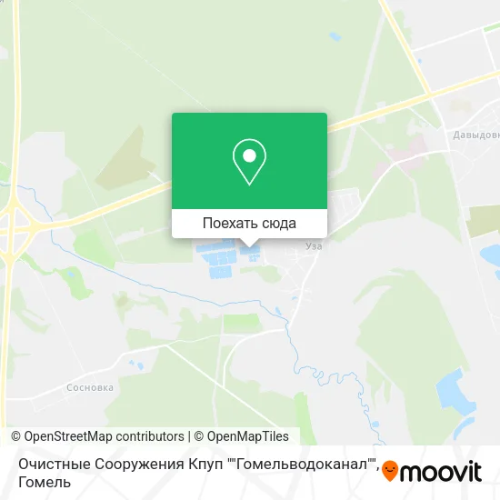 Карта Очистные Сооружения Кпуп ""Гомельводоканал""