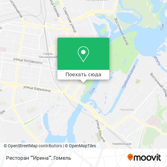 Карта Ресторан ""Ирина""