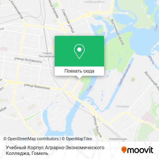 Карта Учебный Корпус Аграрно-Экономического Колледжа