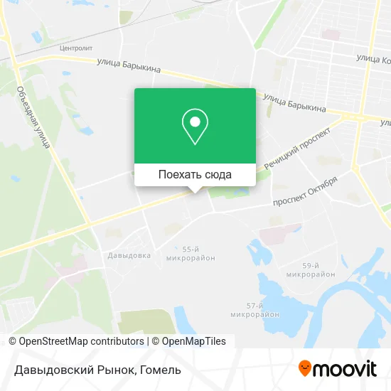 Карта Давыдовский Рынок