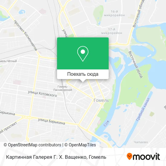 Карта Картинная Галерея Г. Х. Ващенко
