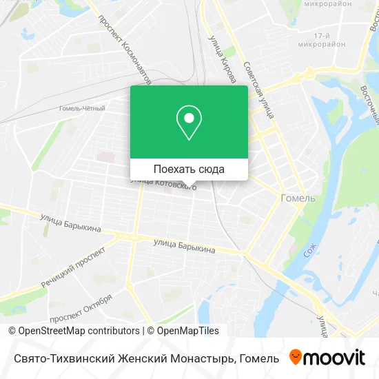 Карта Свято-Тихвинский Женский Монастырь