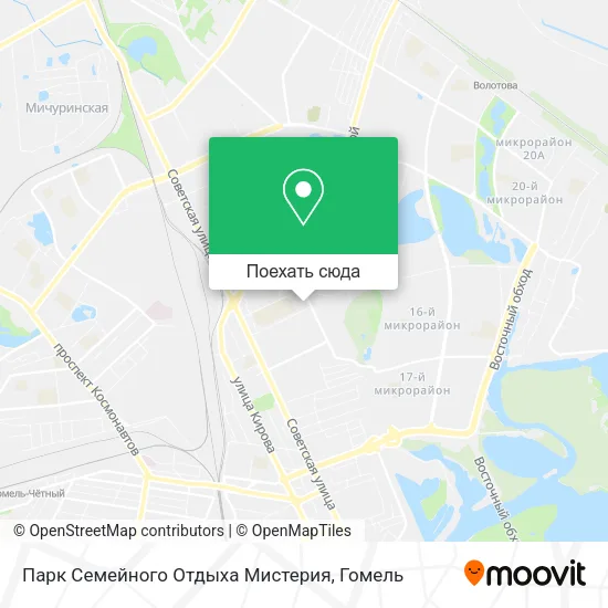 Карта Парк Семейного Отдыха Мистерия