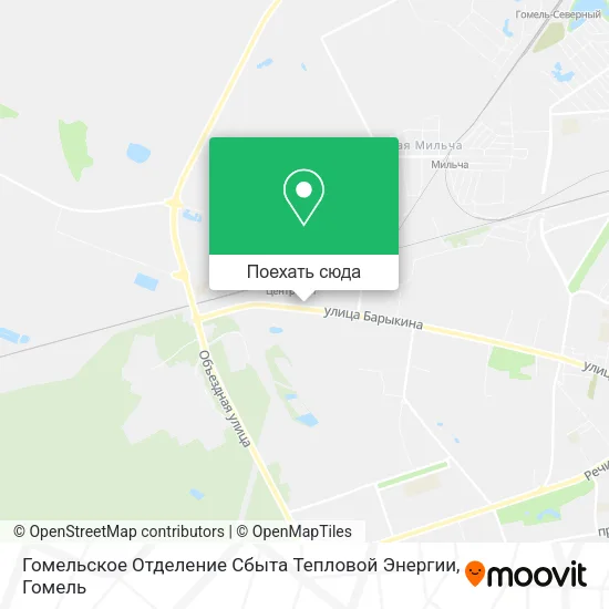 Карта Гомельское Отделение Сбыта Тепловой Энергии
