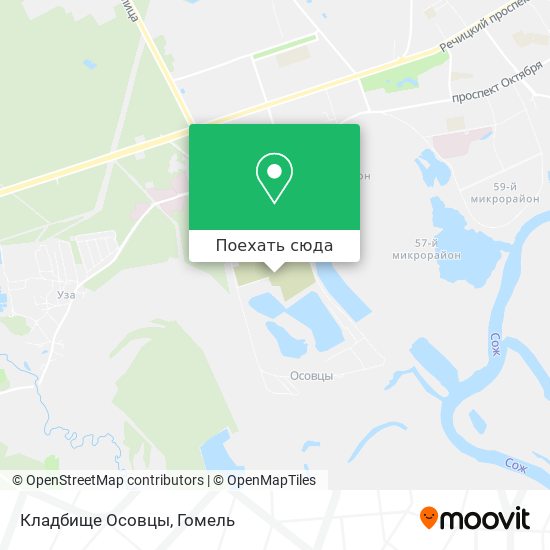 Карта Кладбище Осовцы