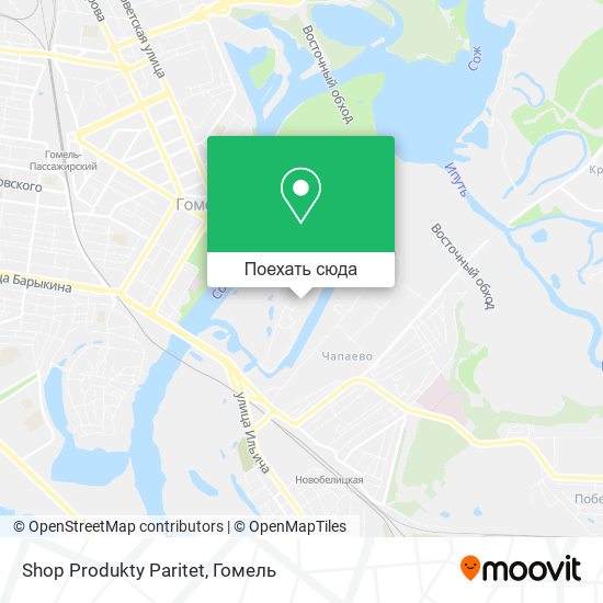 Карта Shop Produkty Paritet
