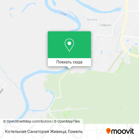 Карта Котельная Санатория Живица
