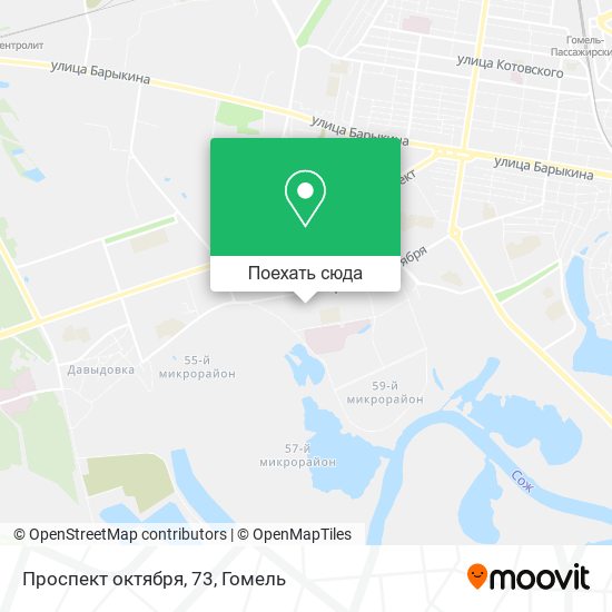 Карта Проспект октября, 73