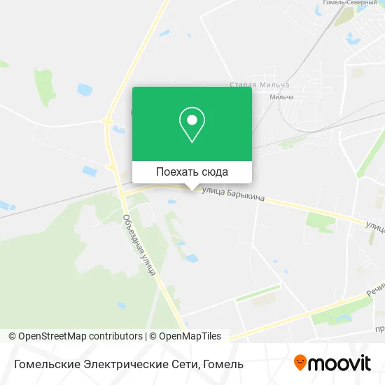 Карта Гомельские Электрические Сети