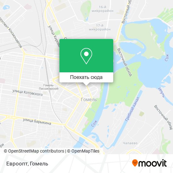 Карта Евроопт