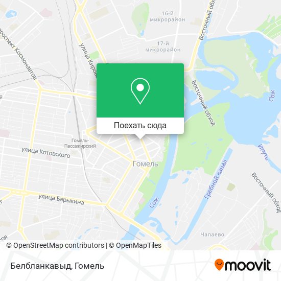 Карта Белбланкавыд