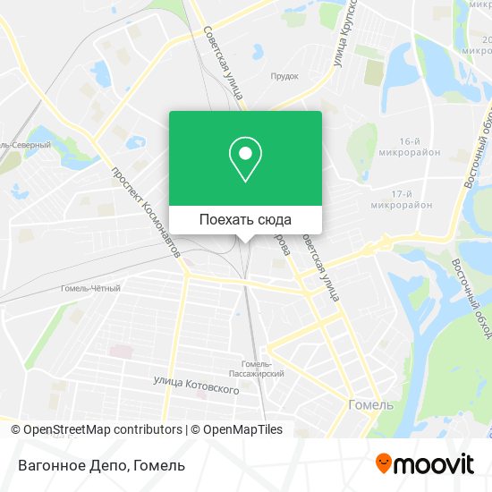 Карта Вагонное Депо