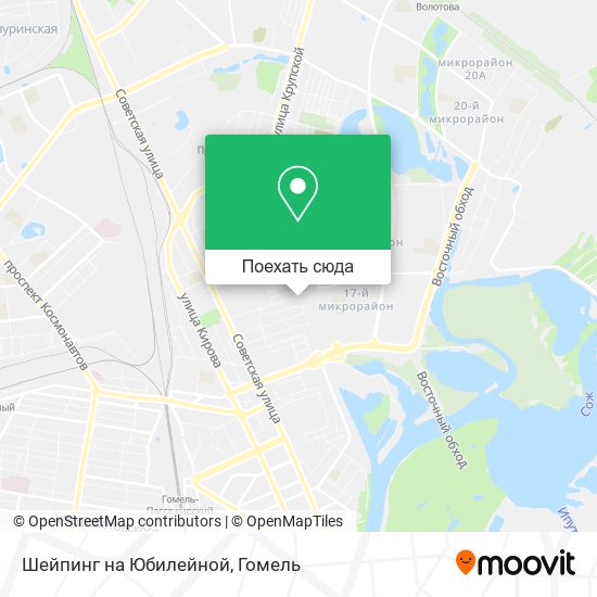 Карта Шейпинг на Юбилейной