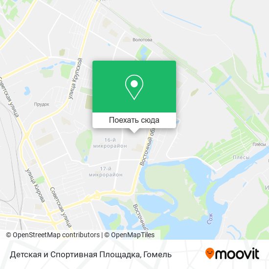 Карта Детская и Спортивная Площадка