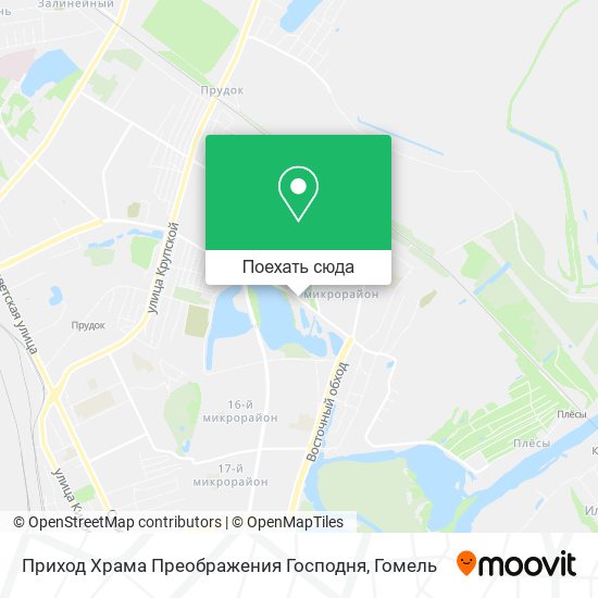 Карта Приход Храма Преображения Господня