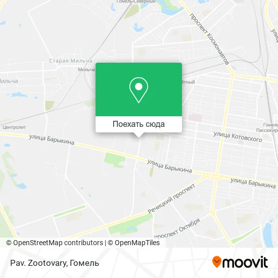 Карта Pav. Zootovary