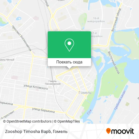 Карта Zooshop Timosha Bapb