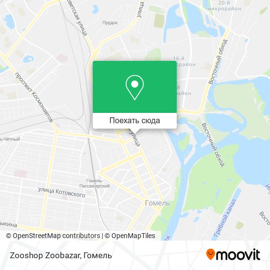 Карта Zooshop Zoobazar