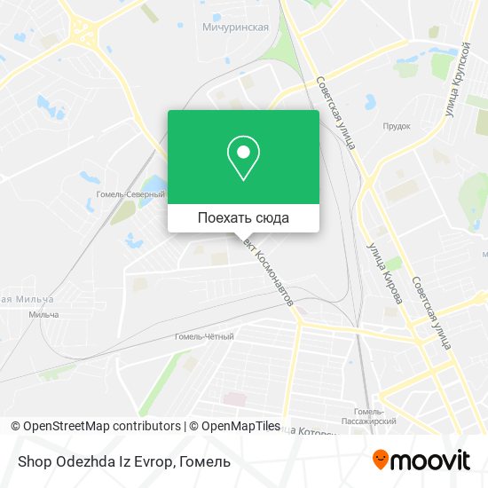 Карта Shop Odezhda Iz Evrop