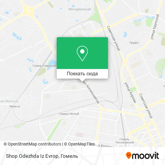 Карта Shop Odezhda Iz Evrop