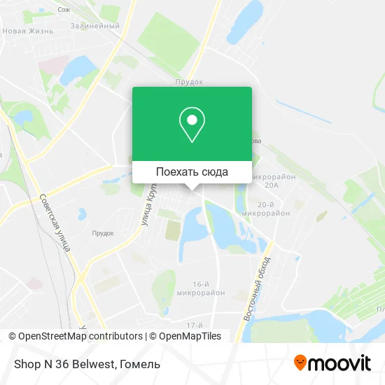 Карта Shop N 36 Belwest