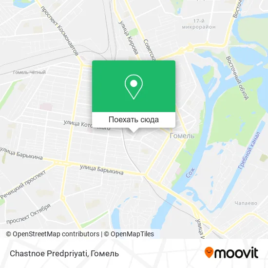 Карта Chastnoe Predpriyati