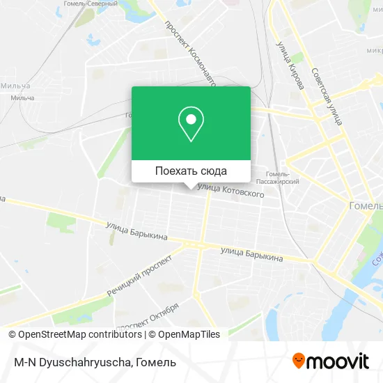 Карта M-N Dyuschahryuscha