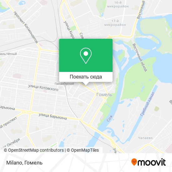 Карта Milano