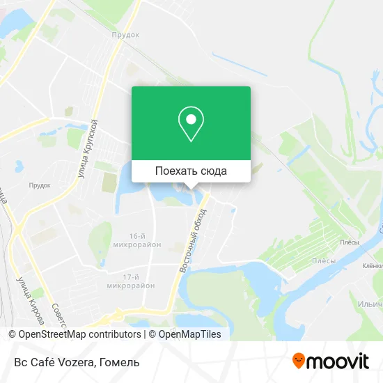 Карта Bc Café Vozera