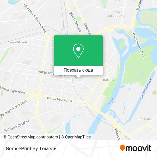 Карта Gomel-Print.By