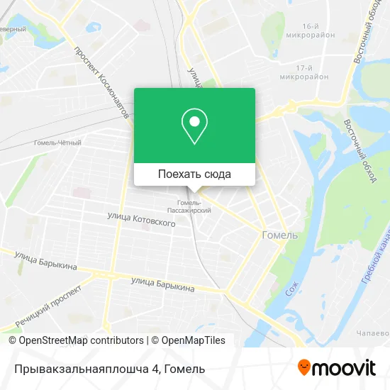 Карта Прывакзальнаяплошча 4