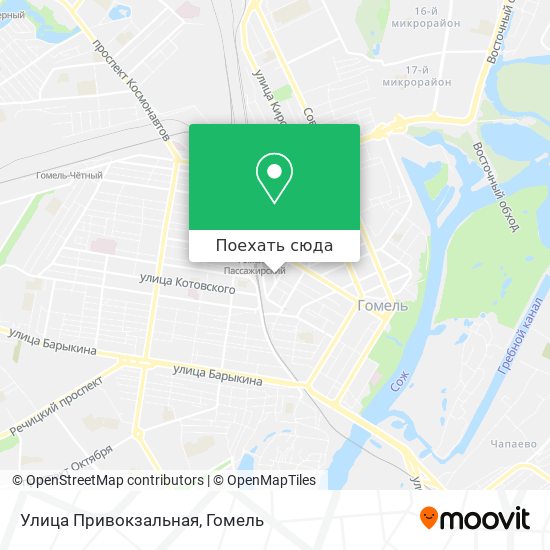 Карта Улица Привокзальная