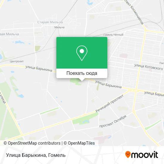 Карта Улица Барыкина