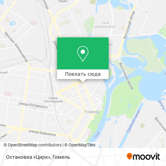 Карта Остановка «Цирк»