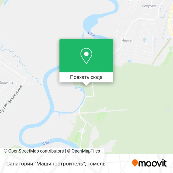 Карта Санаторий "Машиностроитель"