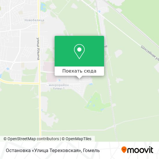Карта Остановка «Улица Тереховская»