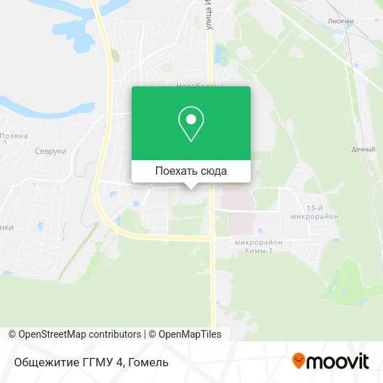 Карта Общежитие ГГМУ 4