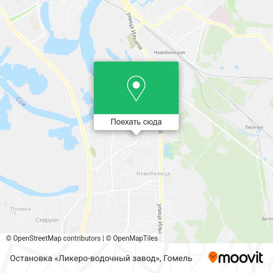 Карта Остановка «Ликеро-водочный завод»