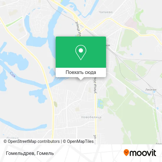 Карта Гомельдрев