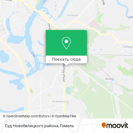 Карта Суд Новобелицкого района