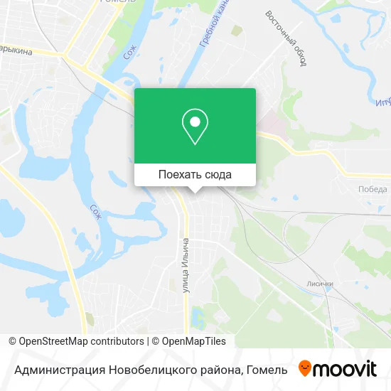 Карта Администрация Новобелицкого района