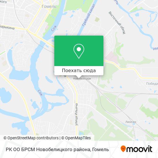 Карта РК ОО БРСМ Новобелицкого района