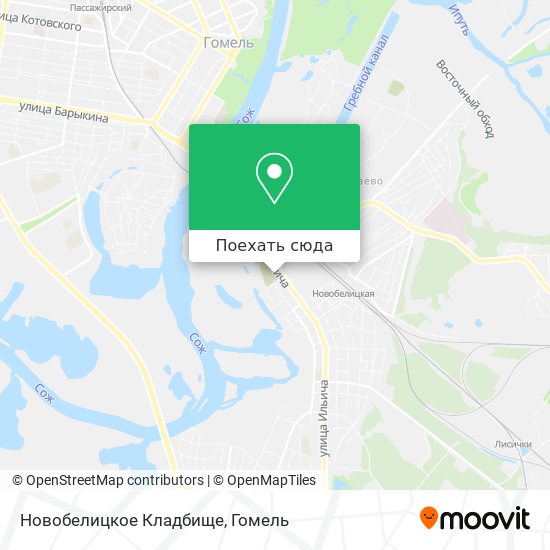 Карта Новобелицкое Кладбище
