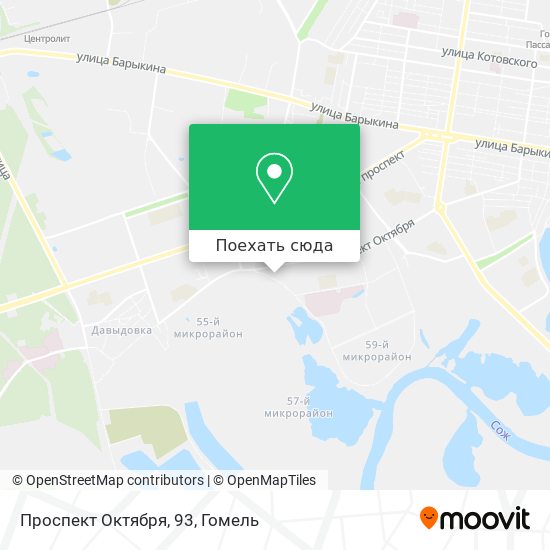 Карта Проспект Октября, 93