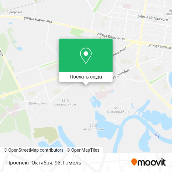 Карта Проспект Октября, 93