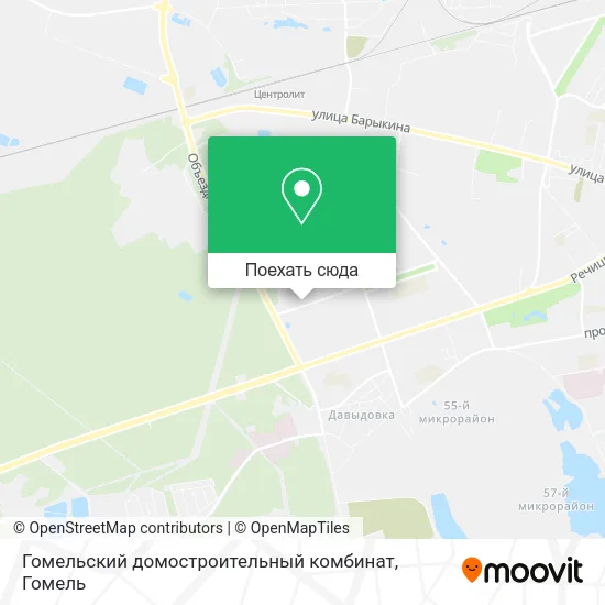 Карта Гомельский домостроительный комбинат