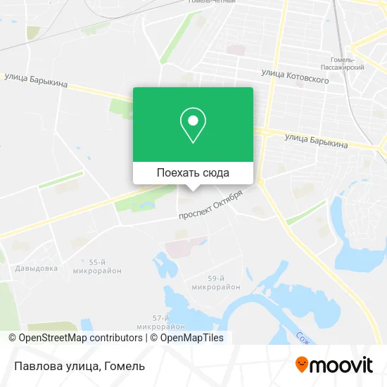 Карта Павлова улица