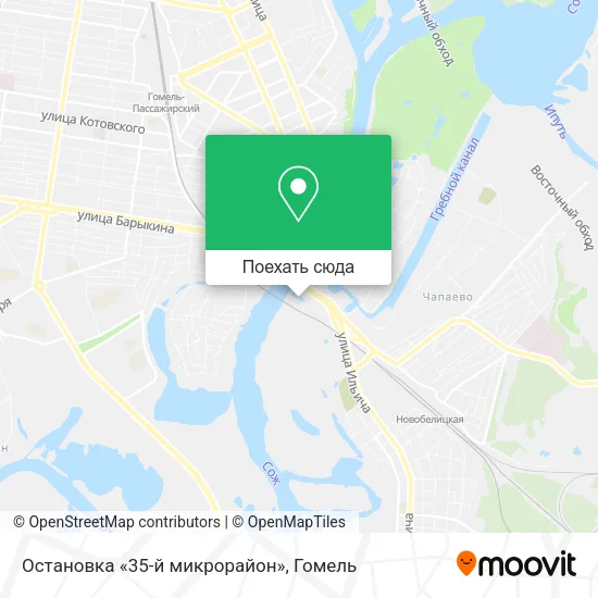 Карта Остановка «35-й микрорайон»